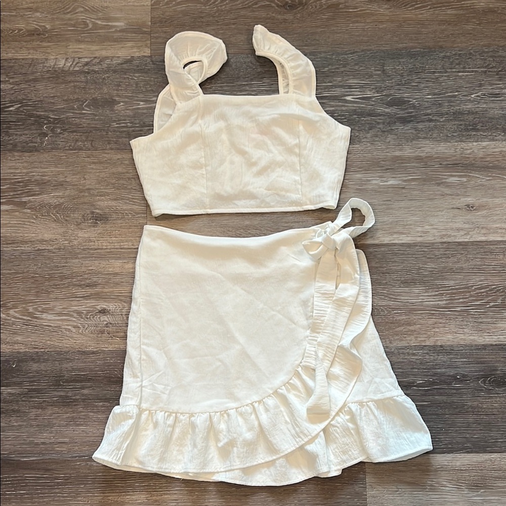 Pink Lily Matching Set with Skirt and Tank Top